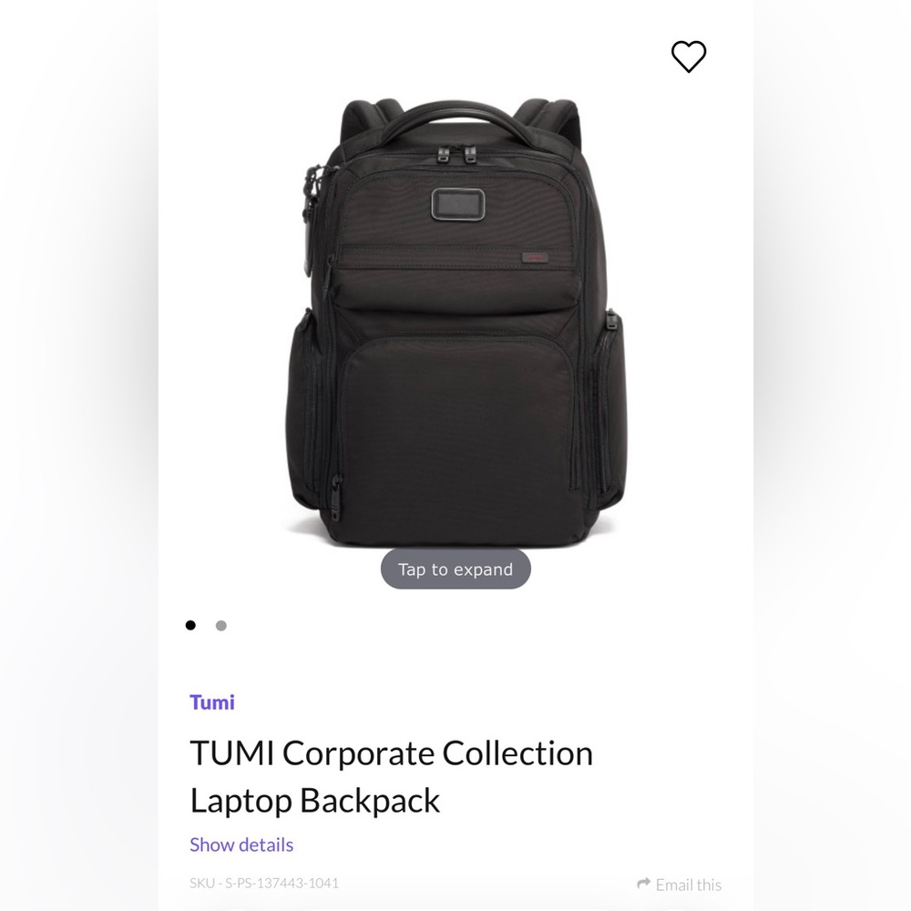 NWT Tumi Backpack